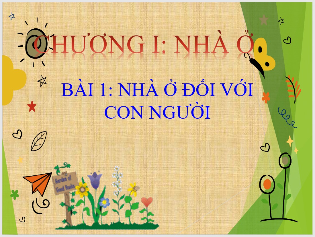 Bài 1 : Nhà ở đối với con người (Tiết 1)